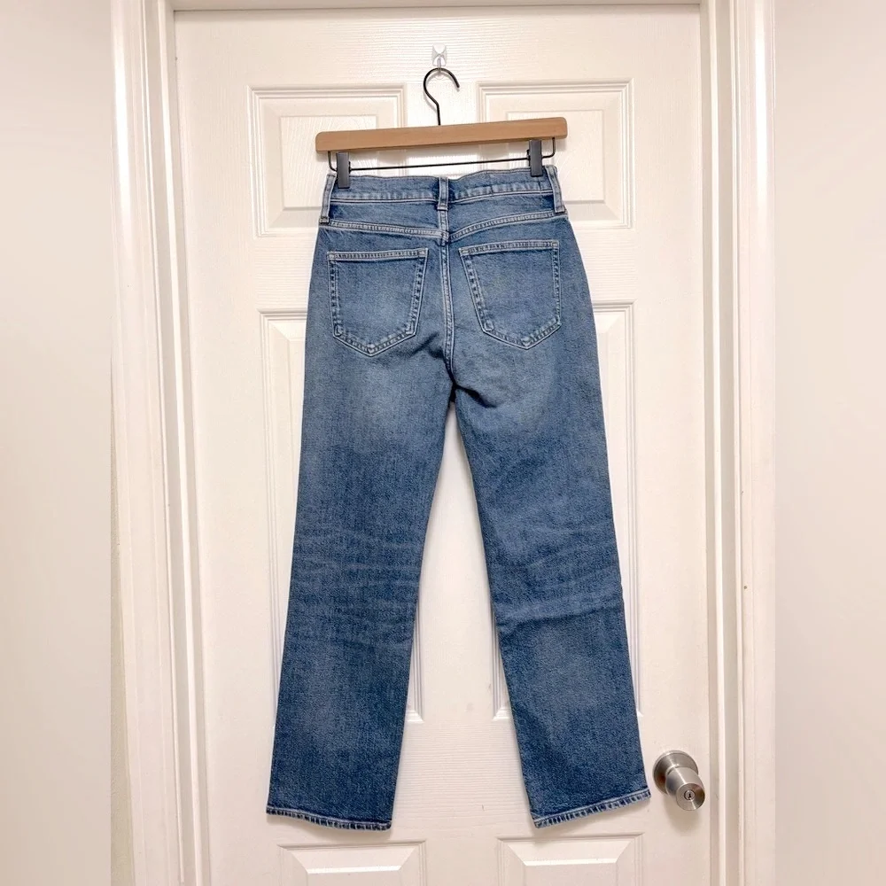 NWT J.Crew Petite Nipped Straight Jean in Stretch Bangkok Wash